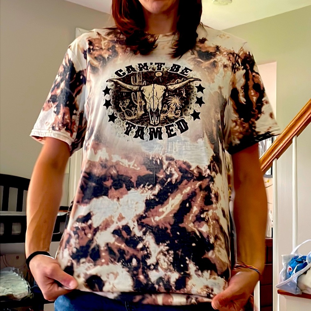 Cowhide Bleached Can’t be Tamed Tee